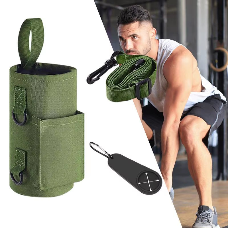Magnetic Gym Water Bottle Bag Non Slip Magnetic Gym Sling Bag Portable Magnetic Water Bottle Carrier Holder for Gym Accessories