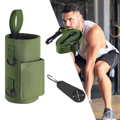 Magnetic Gym Water Bottle Bag Non Slip Magnetic Gym Sling Bag Portable Magnetic Water Bottle Carrier Holder for Gym Accessories